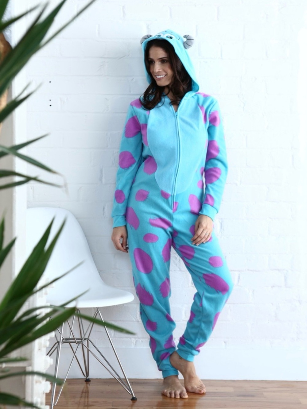 NWT! Disney Minsters Inc Sully Hooded Onesie